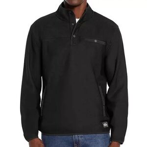 Eddie Bauer Men's Pullover Sweater Fleece Heather Black